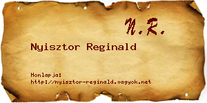 Nyisztor Reginald névjegykártya